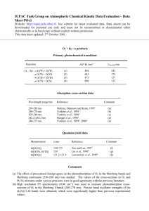 Data Sheet POx1 - IUPAC Task Group on Atmospheric Chemical