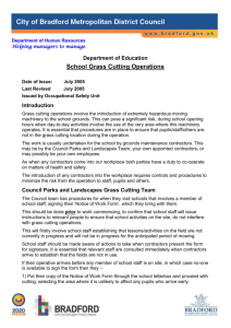Grass Cutting Guidance - Bradford Metropolitan District Council