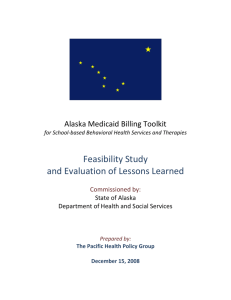 Feasibility & Lessons Learned Report - Matanuska