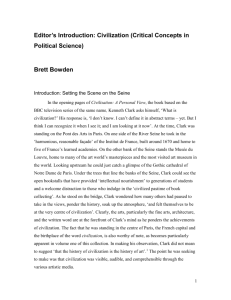 Editor`s Introduction: Civilization (Critical Concepts in Political Science)