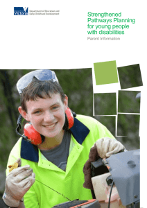 Strengthened Pathways Planning for young people with disabilities