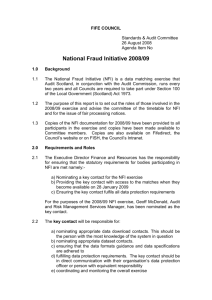National Fraud Initiative 2008 09