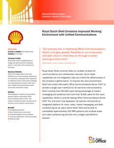 RoyalDutchShell OCS2007R2 - Center