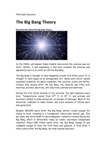 The Big Bang - Tasker Milward Physics Website