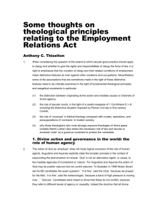 Theological principles - The Church of England