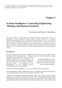 Chapter XX / Luku XX - Systems Intelligence