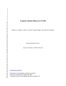 Tropical Atlantic Biases in CCSM4
