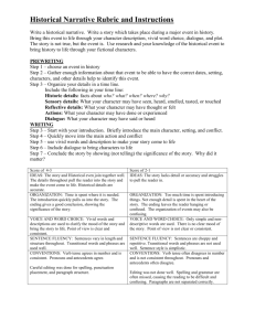 Historical Narrative Rubric and Instructions