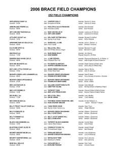 2006 field champions - American Brace Beagling Association