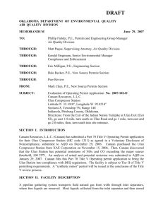 Emissions Source - the Oklahoma Department of Environmental