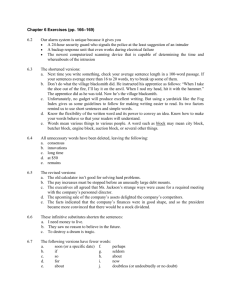 Chapter 6 Exercises (pp. 166–169)