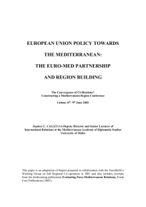 Euro-Mediterranean Partnership - Institute of European Studies