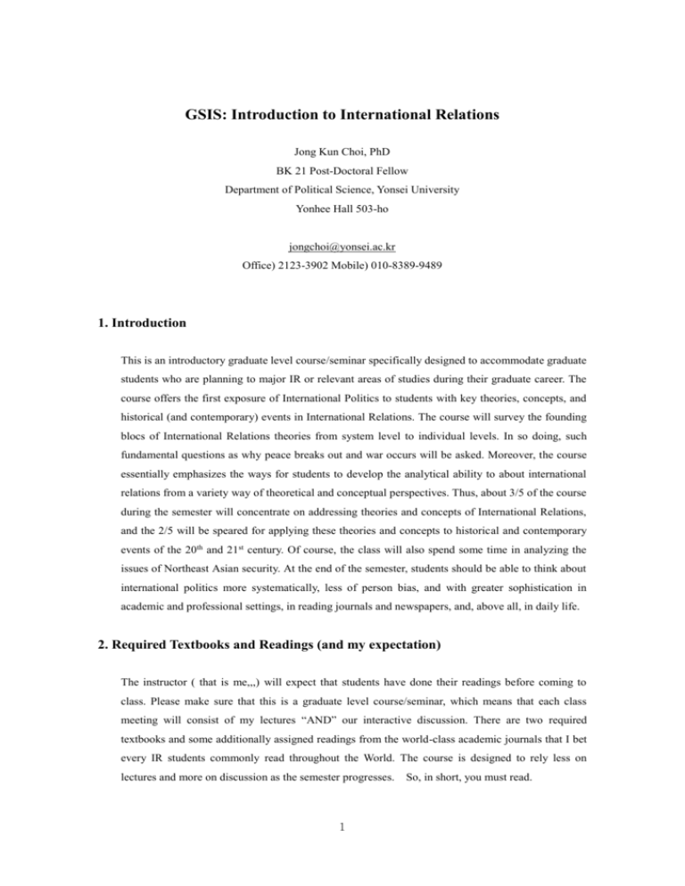 dissertation on international relations