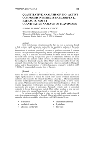 Quantitative analysis of bio- active compound in
