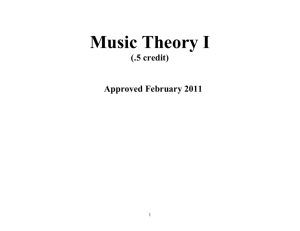 Music Theory I
