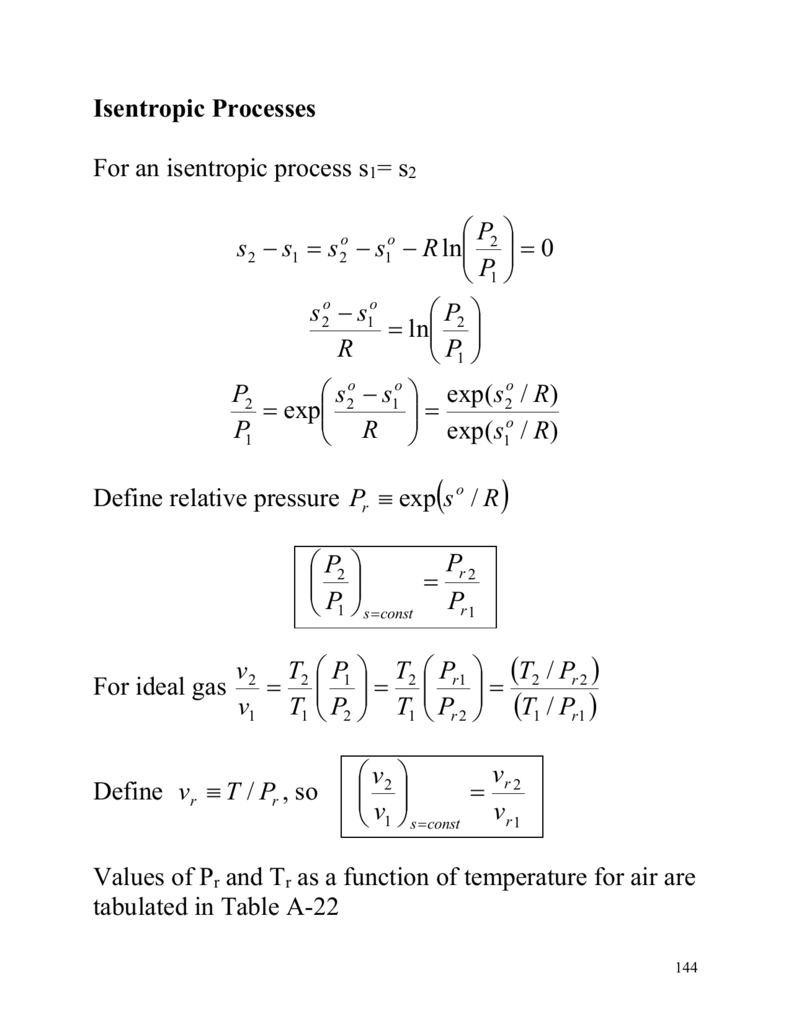 Isentropic Expansion