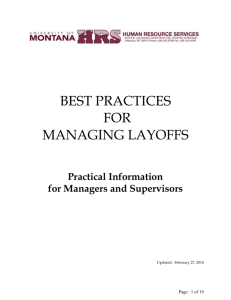 Best Practices for Managing Layoffs