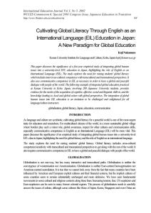 Global Literacy: A New Paradigm for EIL Education