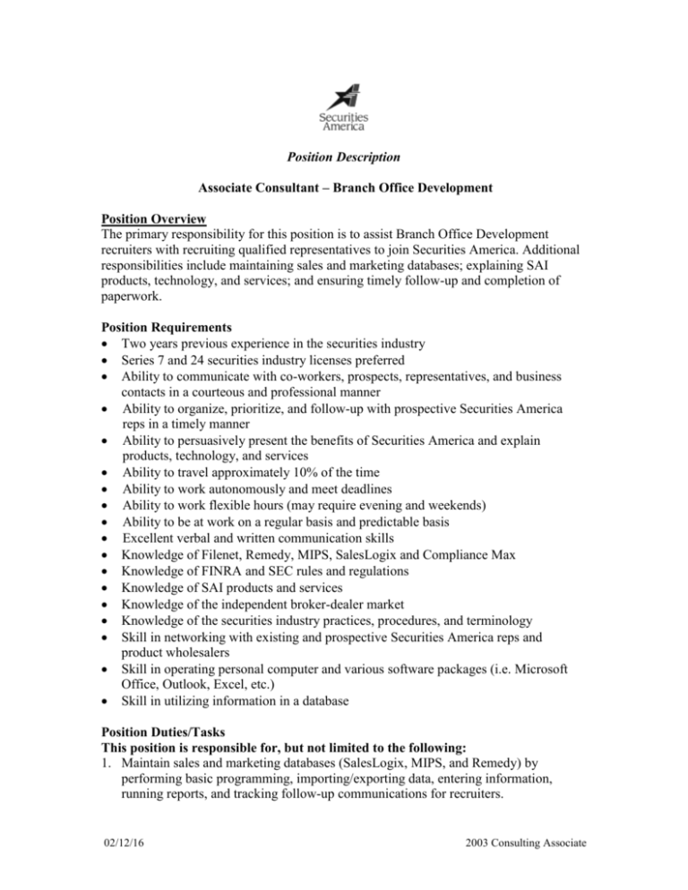 Position Description