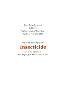 Insecticide Game Design Document