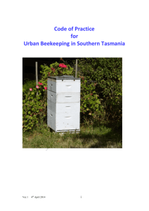 Code of Practice for Urban Beekeeping in Southern Tasmania