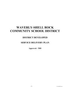 Approved: TBD - Waverly-Shell Rock School District