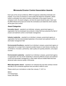 Minnesota Erosion Control Association Annual Awards