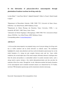 In situ fabrication of polyacrylate-silver nanocomposite through