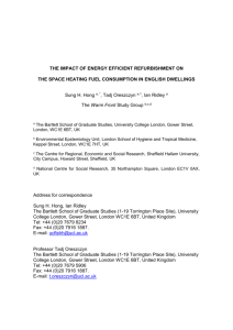 DETERMINANTS OF WINTER INDOOR TEMPERATURES IN LOW