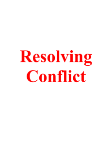 Bulletin23 - Resolving Conflict