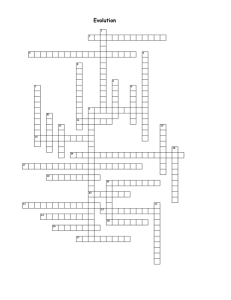 Evolution xword puzzle-2