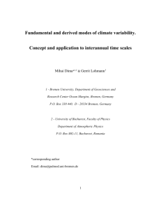 Fundamental and derived modes of climate variability