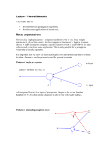 Lecture 11 Neural Networks