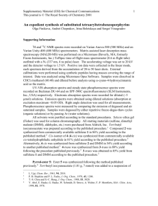 Experimental data - Royal Society of Chemistry