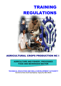 agricultural crop production nc i