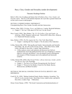 Race, Class, Gender and Sexuality Reading List