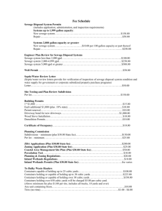 a Fee Schedule for permits and