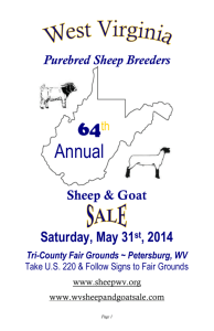 2014wvsheepgoatcatalog - West Virginia Sheep and Goat Sale