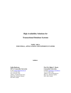 HIGH Availability Solutions for
