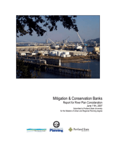 Mitigation & Conservation Banks