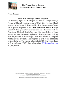 Press Release Civil War Heritage Month Program On Tuesday, April