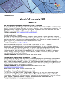 Victoria`s Events July 2009