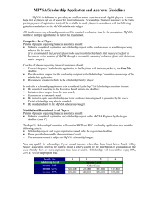 Scholarship Form - Hardship - Maple Valley Soccer Association