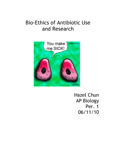 Antibiotics - California Science Teacher