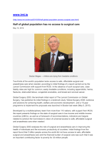 imt.ie - Half of global population has no access to surgical care