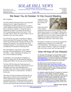 October 2004 - Solar Hill Historic District Association