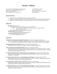 Resume - Department of Computational and Applied Mathematics