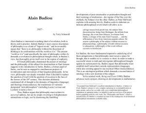 Alain Badiou