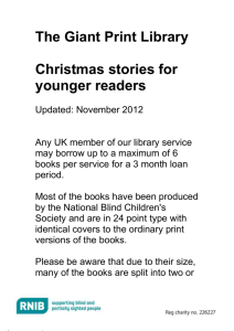 Christmas stories for younger readers in Giant Print (Word