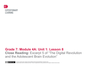 Grade 7: Module 4A: Unit 1: Lesson 8 Close Reading: Excerpt 5 of